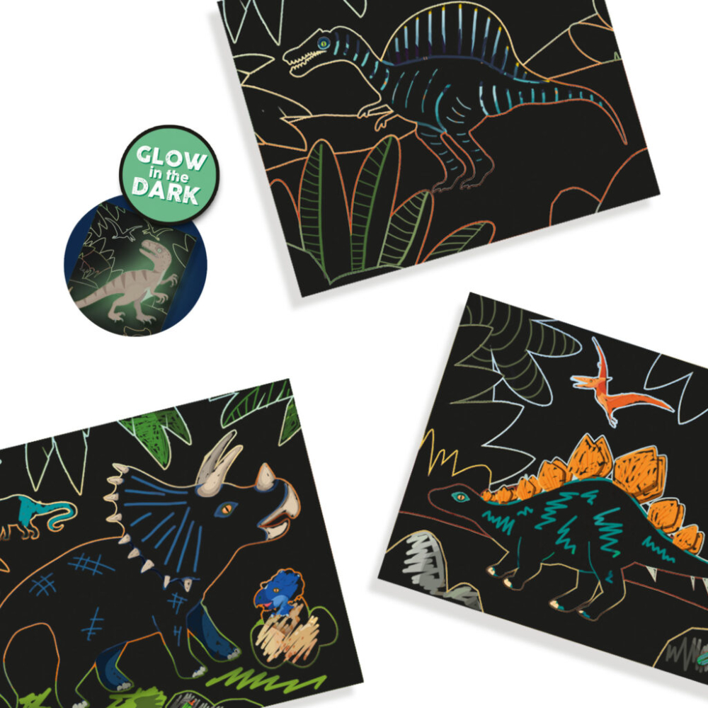 Set Creativ De Razuit - Dinozauri Care Stralucesc In Intuneric [5]