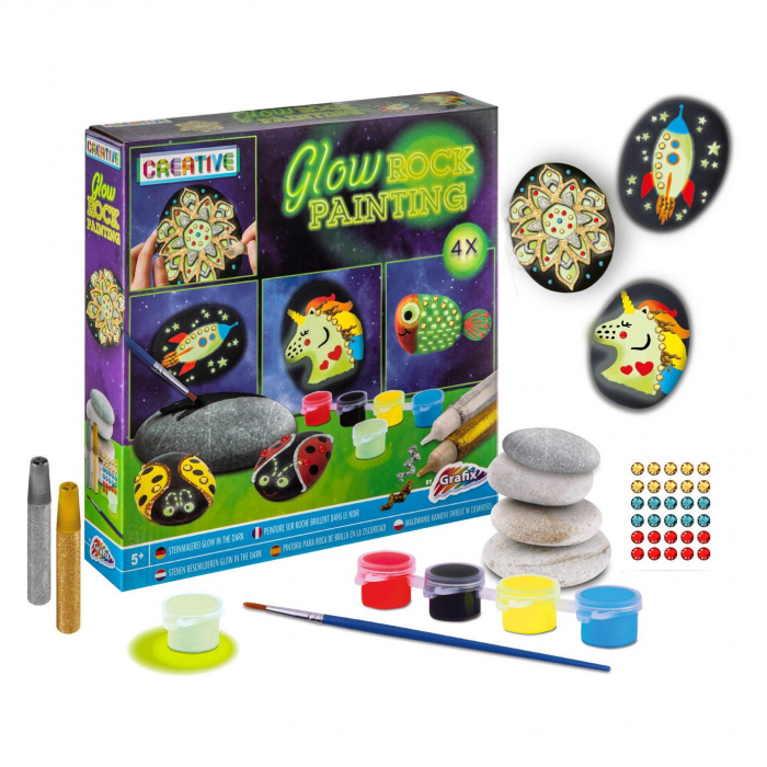 Grafix-Set creativ - Pictura pe pietre (reflectorizant) [2]
