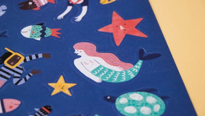 Londji-Set cu abtibilduri repozitionabile La mare, Londji [7]