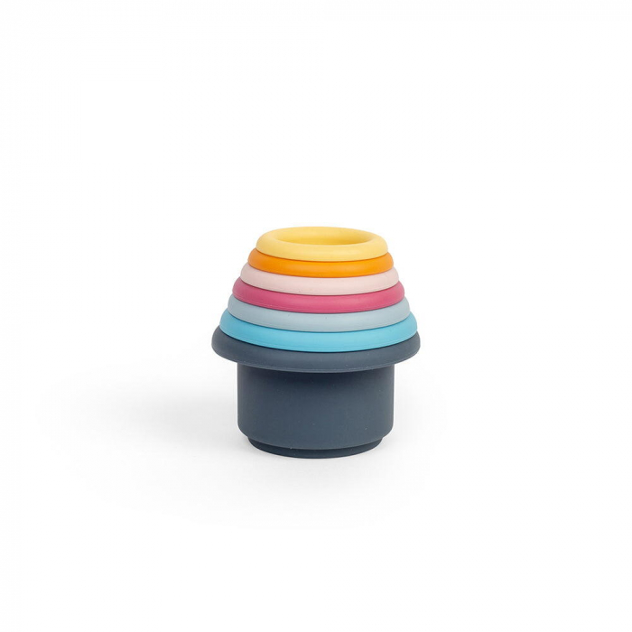BIGJIGS Toys-Set cupe de stivuit din silicon [5]