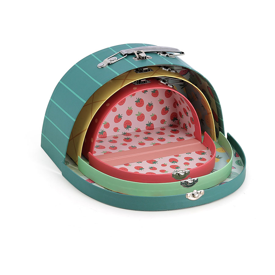 Set de 3 valize din carton - Fructe Sarah Betz - Vilac [4]