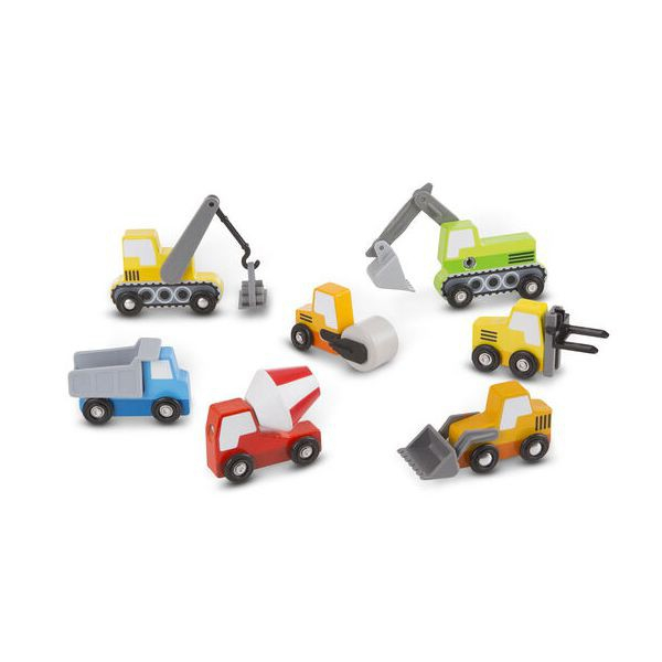 Melissa & Doug Set de 7 masinute utilitare din lemn [2]