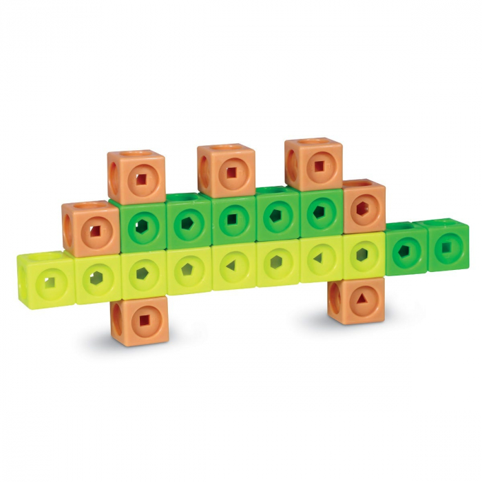 Learning Resources-Set de activitati MathLink Cubes pentru incepatori - Dinozauri [4]