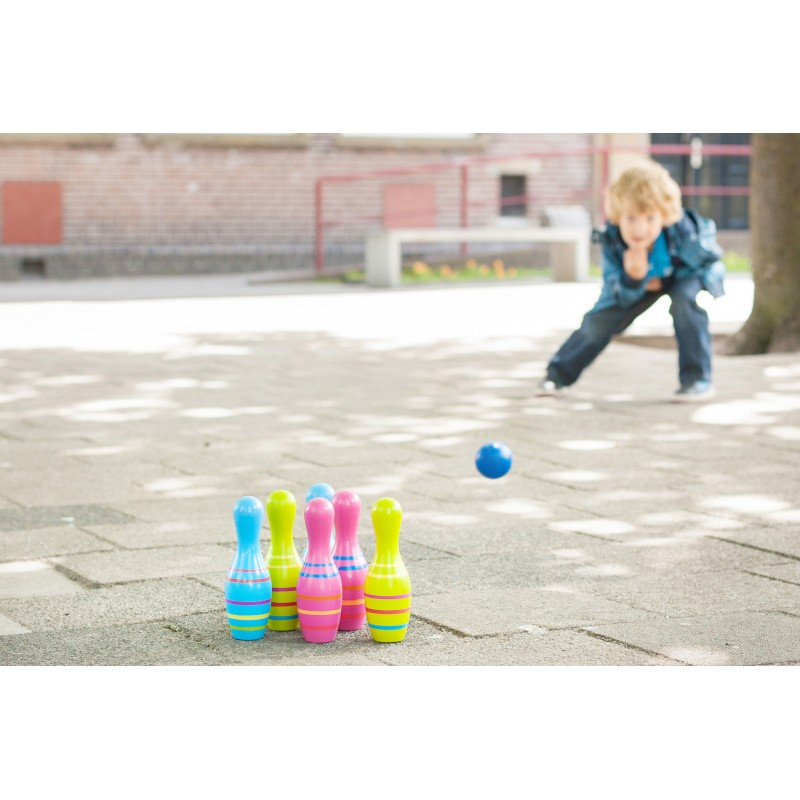 Set de bowling din lemn Skittles Jr., BS Toys [2]