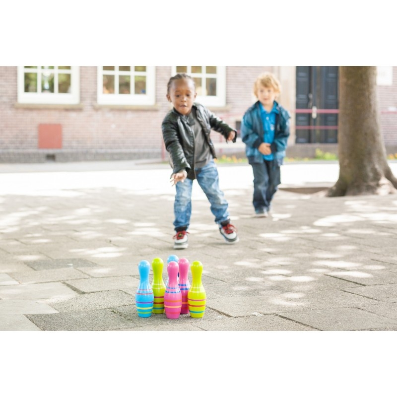 Set de bowling din lemn Skittles Jr., BS Toys [4]