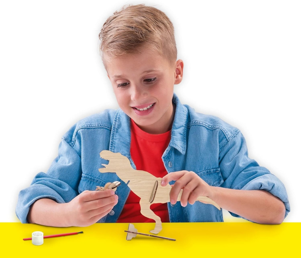 SES Creative-Set De Carioci Cu Aerograf Si Dinozauri De Lemn [3]
