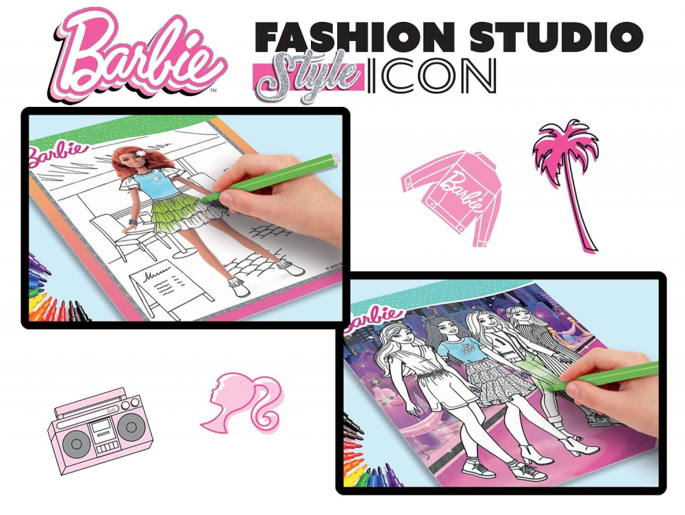 LISCIANI-Set de colorat cu activitati Barbie - Fashion Icon [4]