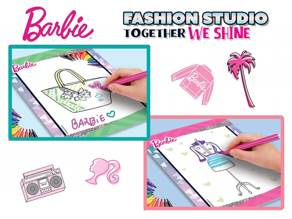 LISCIANI-Set de colorat cu activitati Barbie - Fashion Studio [3]