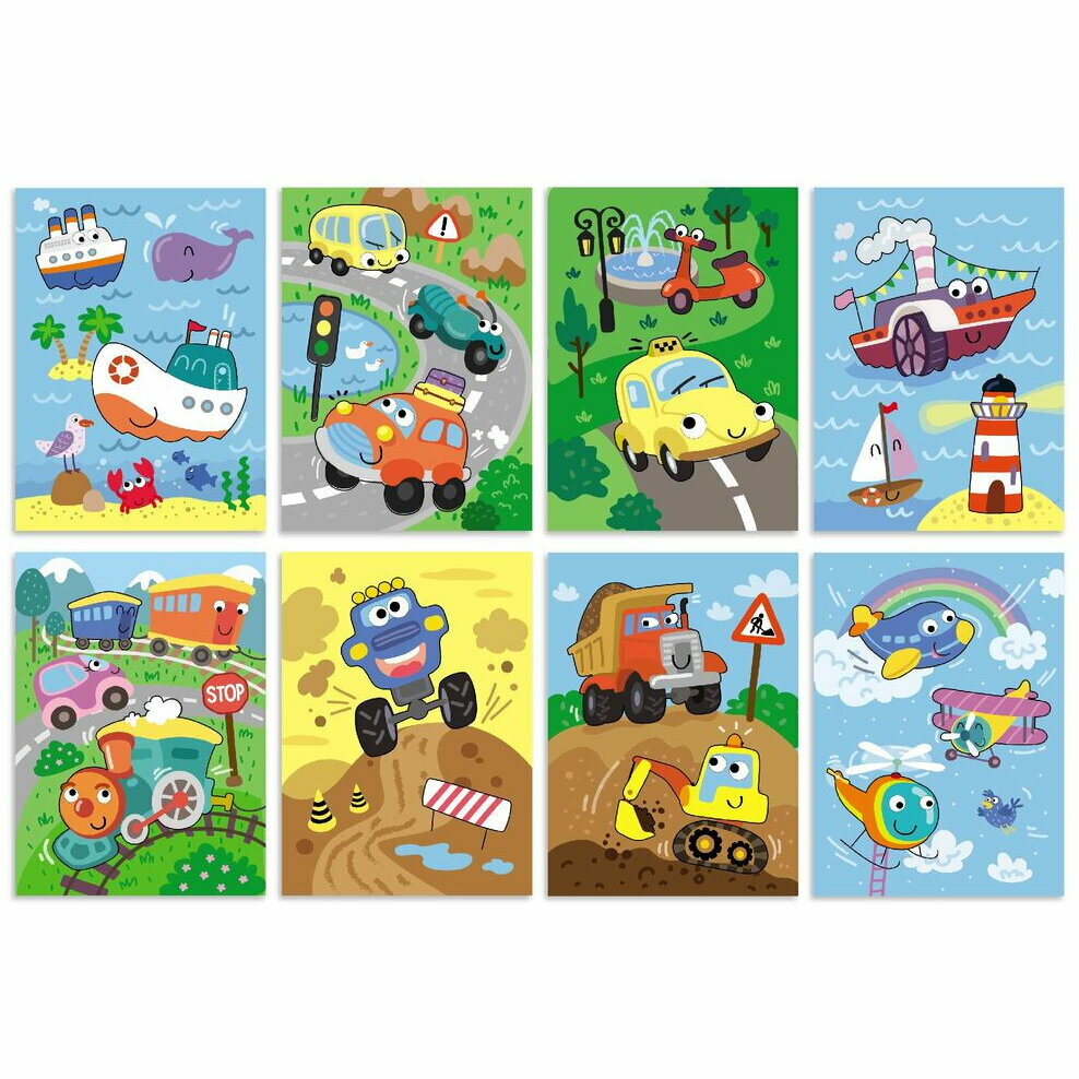 Set de colorat cu apa - Vehicule [7]