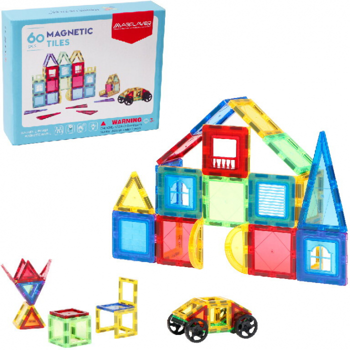 Magplayer Set de constructie magnetic 3D - 60 piese [2]
