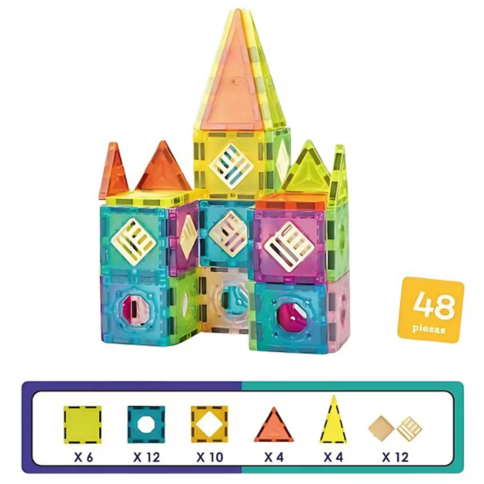 Set de constructie magnetic - 48 piese (5.5 cm) [2]