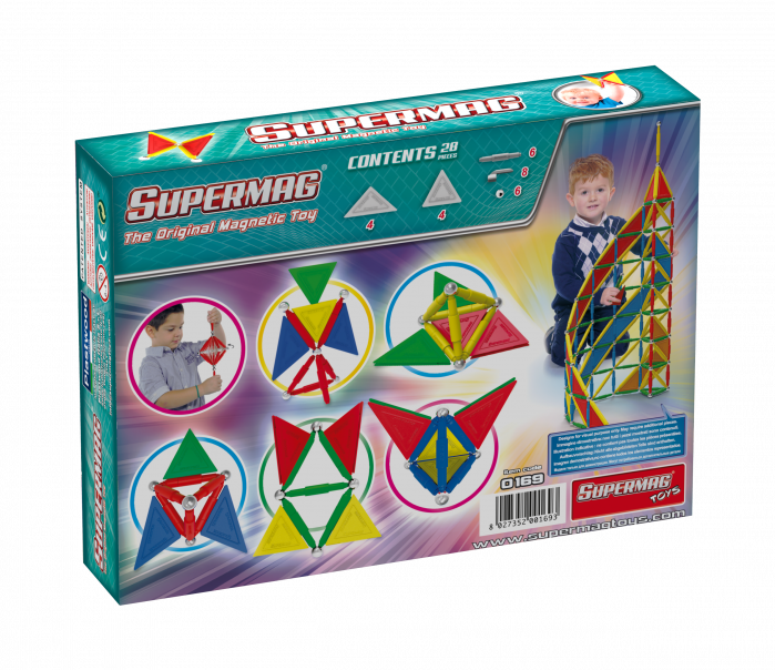 Supermag-Set de constructie magnetic de baza Supermag Tags, 28 piese [2]