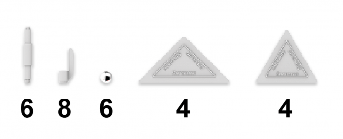 Supermag-Set de constructie magnetic de baza Supermag Tags, 28 piese [4]