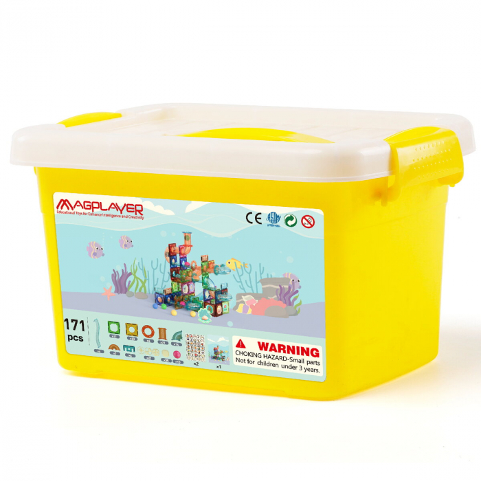 Magplayer Set de constructie magnetic - Marble Run 171 piese  [2]
