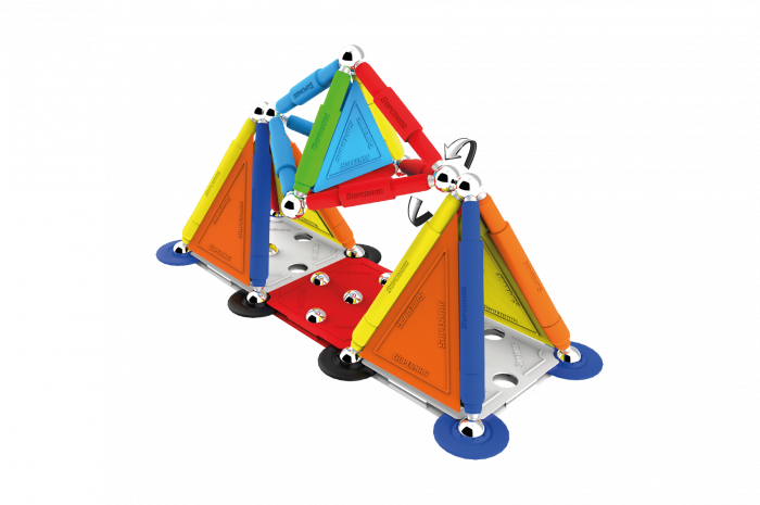 Supermag Set de constructie magnetic Supermag Projects Multicolor 85 piese [8]