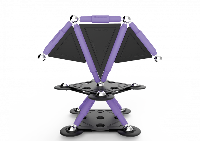 Supermag-Set de constructie magnetic Supermag Projects Tehnicolor, 45 piese [5]