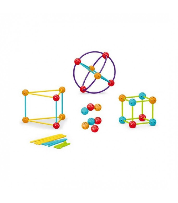 Set de constructie STEAM - Forme 3D (70 piese) [2]
