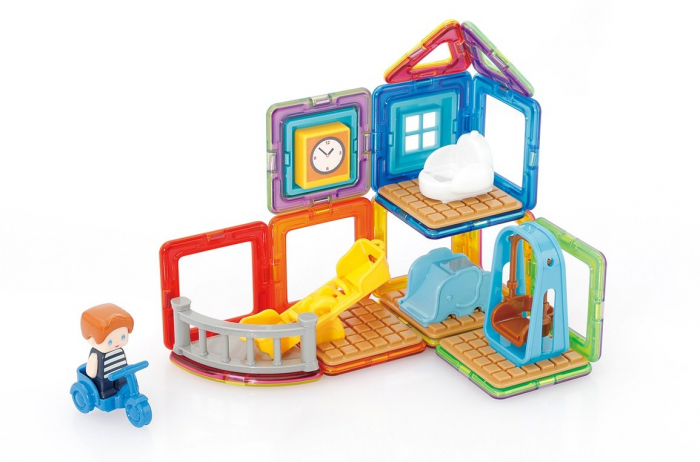 Clicstoys-Set de construit Magformers- Locul de joaca, 33 piese [4]