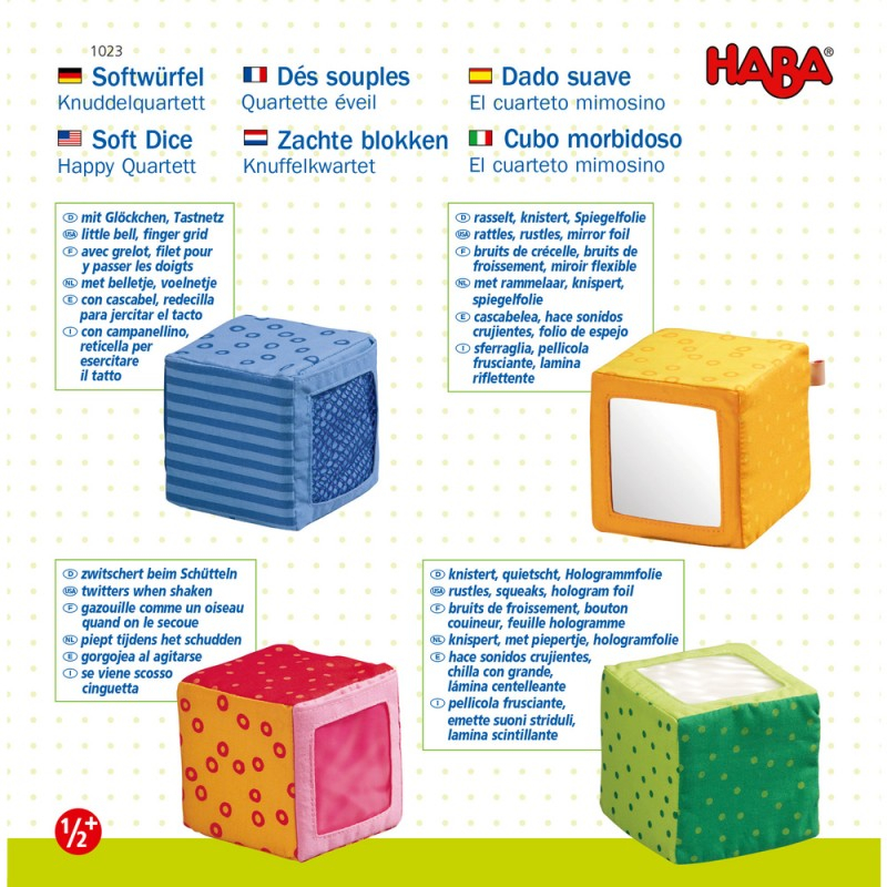 Set de cuburi senzoriale Happy Quartett, Haba [7]