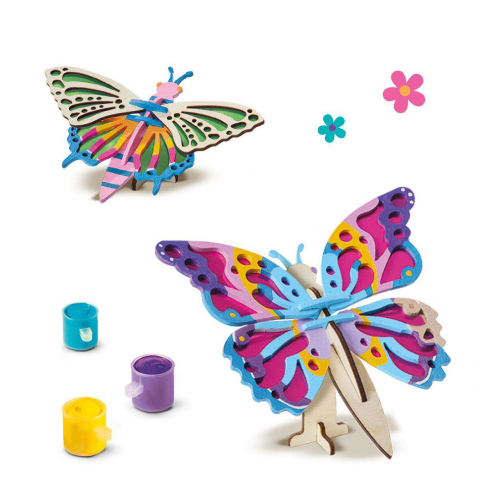 SES Creative-Set De Decorat Fluturi Din Lemn [5]