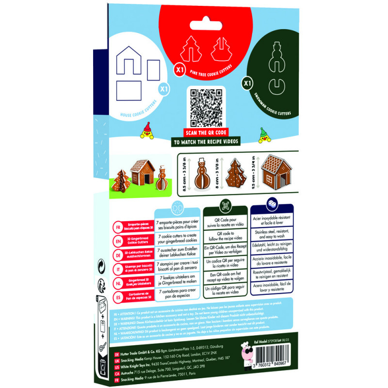 Set de forme Casuta in turta dulce 3D, Chefclub kids [4]