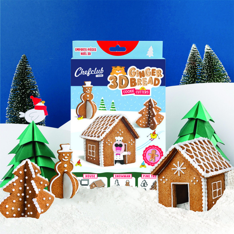 Set de forme Casuta in turta dulce 3D, Chefclub kids [5]