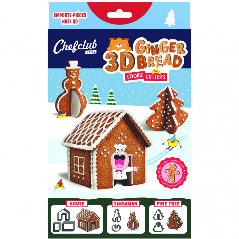Set de forme Casuta in turta dulce 3D, Chefclub kids [1]