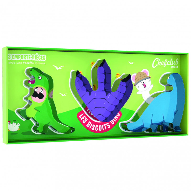 Set de forme de biscuiti Dinozauri 3D, Chefclub kids [3]
