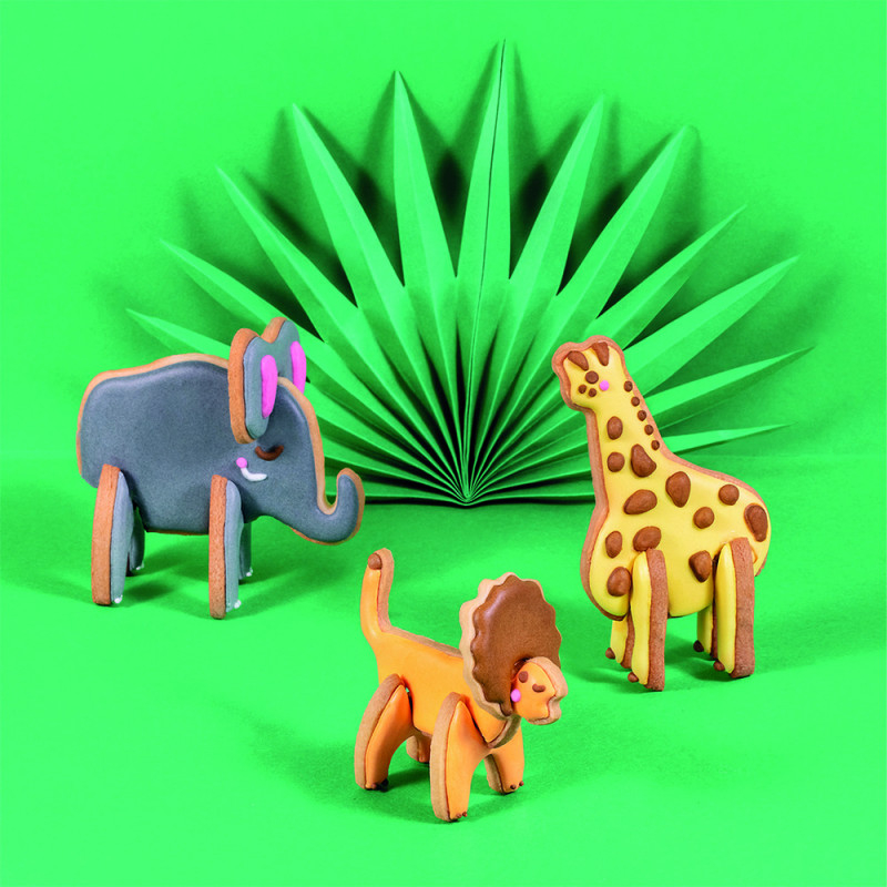 Set de forme de biscuiti Safari 3D, Chefclub kids [5]