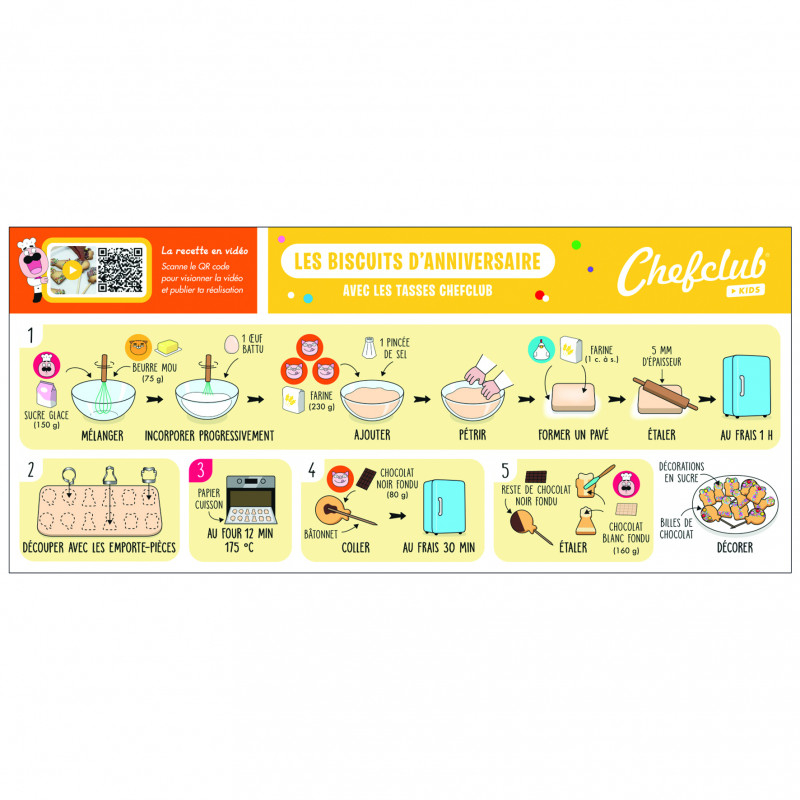 Set de forme pentru Biscuiti de Aniversare, Chefclub kids [3]