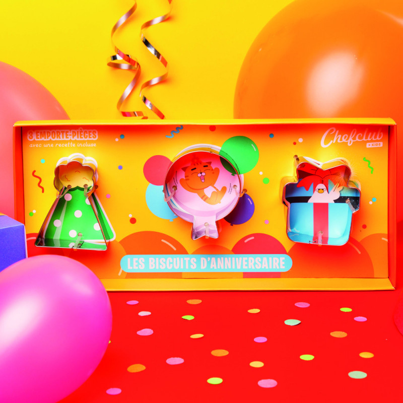 Set de forme pentru Biscuiti de Aniversare, Chefclub kids [4]