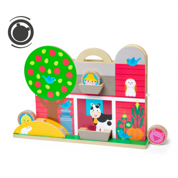Melissa & Doug-Set de joaca din lemn Acrobatii la Ferma colectia GO TOTs [10]
