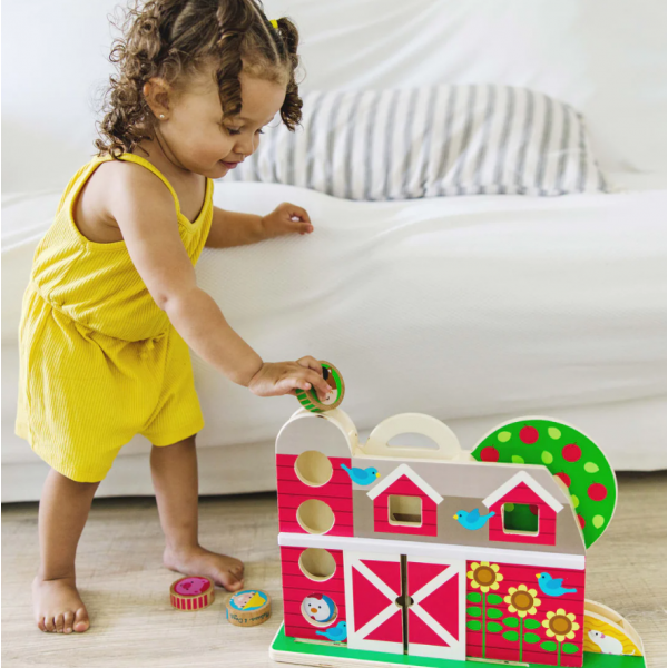 Melissa & Doug-Set de joaca din lemn Acrobatii la Ferma colectia GO TOTs [8]