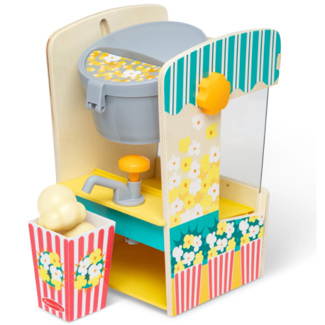 Melissa & Doug-Set de joaca din lemn Chioscul cu Popcorn - colectia Distractie la targ [2]