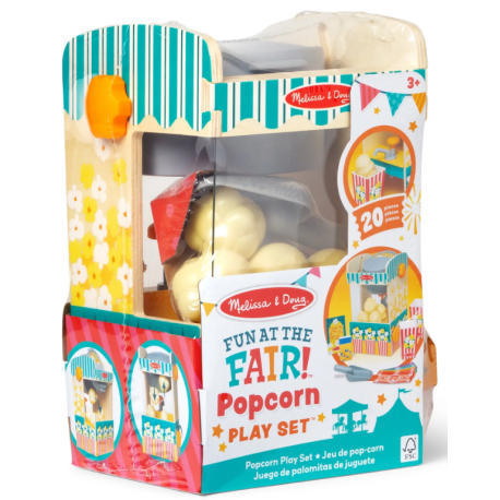 Melissa & Doug-Set de joaca din lemn Chioscul cu Popcorn - colectia Distractie la targ [4]
