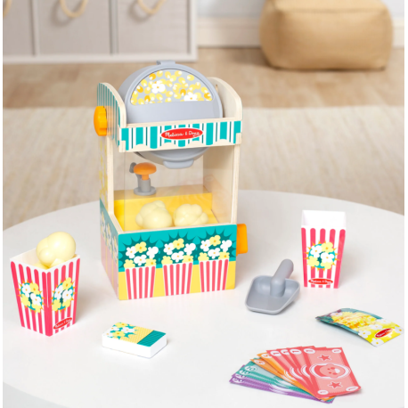 Melissa & Doug-Set de joaca din lemn Chioscul cu Popcorn - colectia Distractie la targ [3]