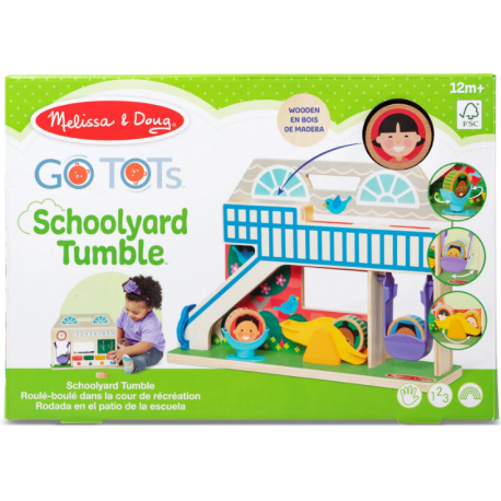 Melissa & Doug-Set de joaca din lemn cu accesorii Scoala Rostogol GO TOTs [4]