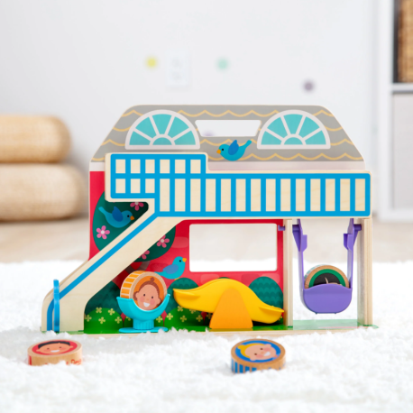 Melissa & Doug-Set de joaca din lemn cu accesorii Scoala Rostogol GO TOTs [3]