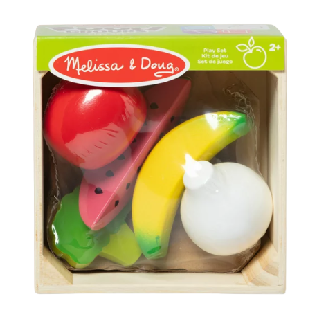 Melissa & Doug-Set de joaca din lemn pentru jocuri de rol Fructe si legume [1]