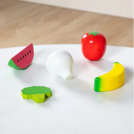 Melissa & Doug-Set de joaca din lemn pentru jocuri de rol Fructe si legume [4]