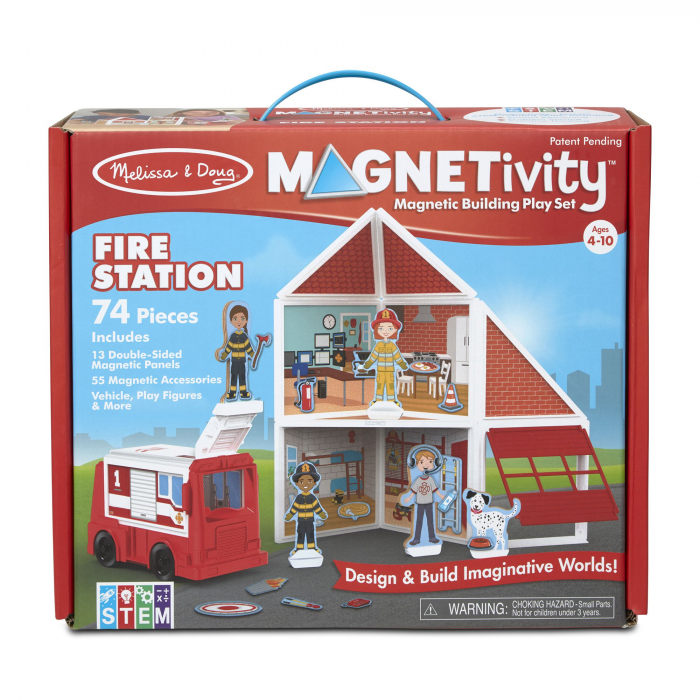 Melissa & Doug Set deÂ joacaÂ magneticÂ StatiaÂ deÂ Pompieri- Melissa & Doug [3]