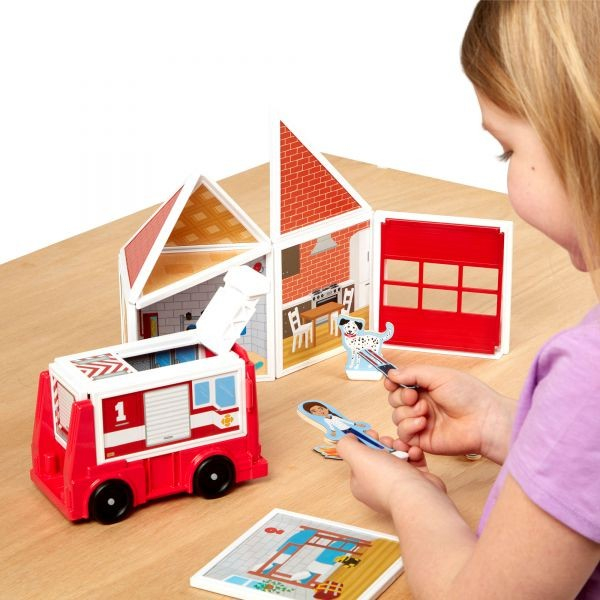Melissa & Doug Set deÂ joacaÂ magneticÂ StatiaÂ deÂ Pompieri- Melissa & Doug [5]