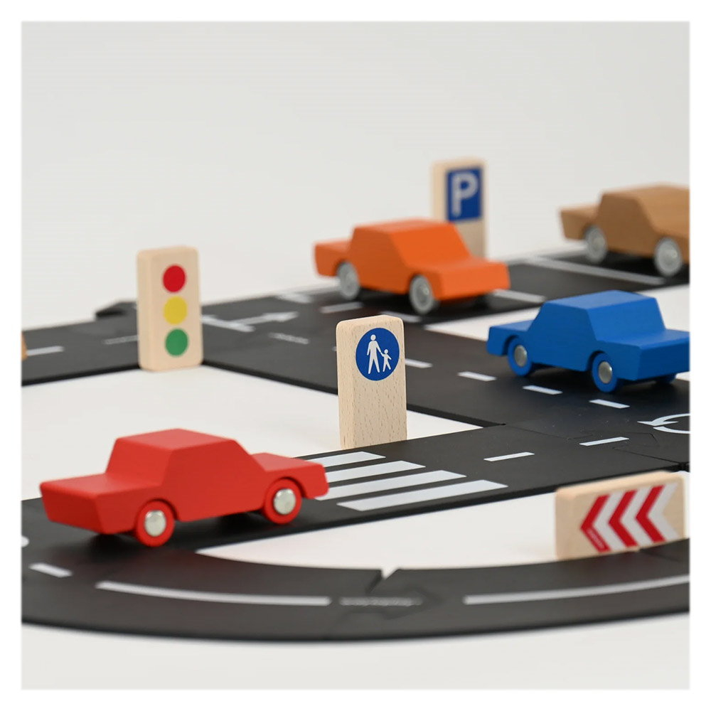 Waytoplay-Set de jucarie cu semne de circulatie din lemn - Waytoplay accesorii pista de joaca [3]