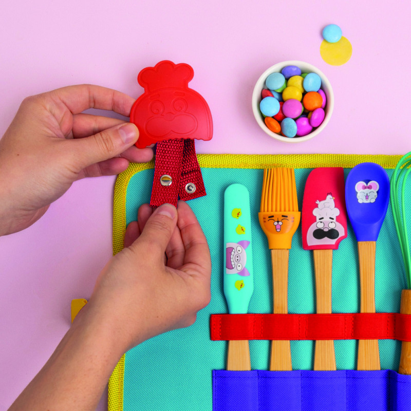 Set de Mini-Ustensile de bucatarie pentru Copii, cu husa, Chefclub kids [2]