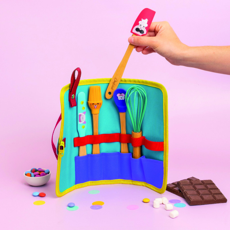 Set de Mini-Ustensile de bucatarie pentru Copii, cu husa, Chefclub kids [3]