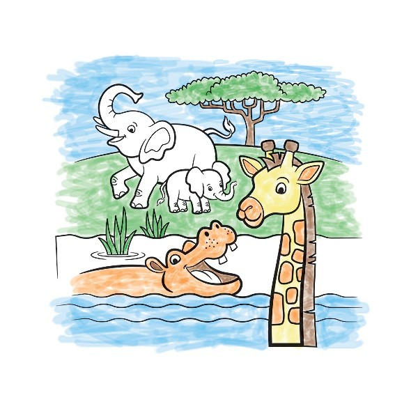 Melissa & Doug Set de pictura cu apa Safari Melissa and Doug [2]
