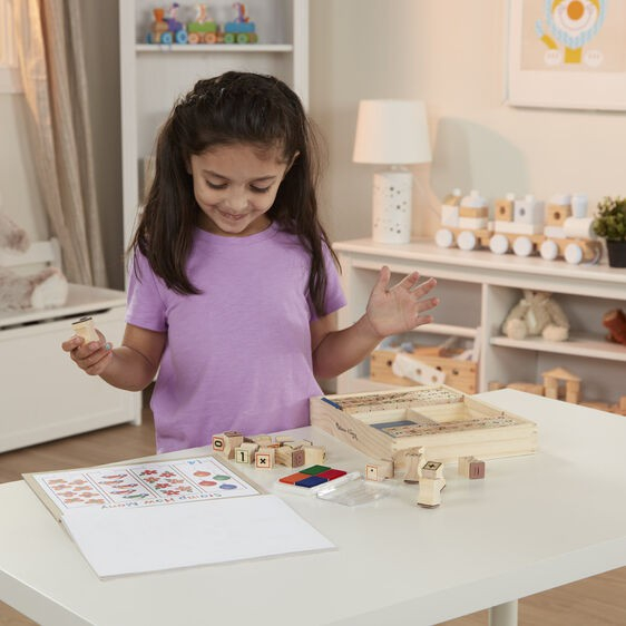 Melissa & Doug Set de stampile cu litere [2]