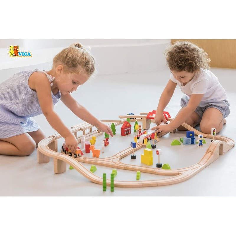 Set de trenulete din 90 de piese [6]
