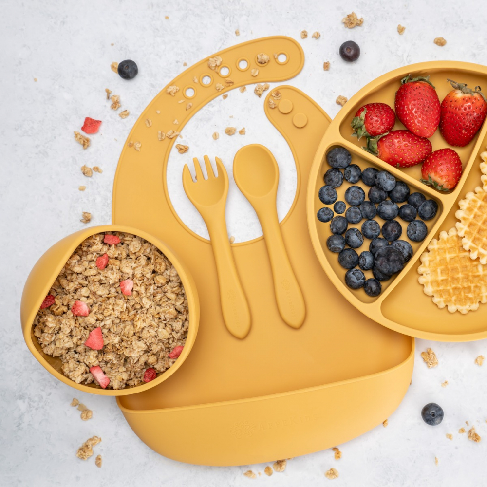 APPEKIDS-Set Diversificare, AppeKids, 100% Silicon, Classic - Honey [3]