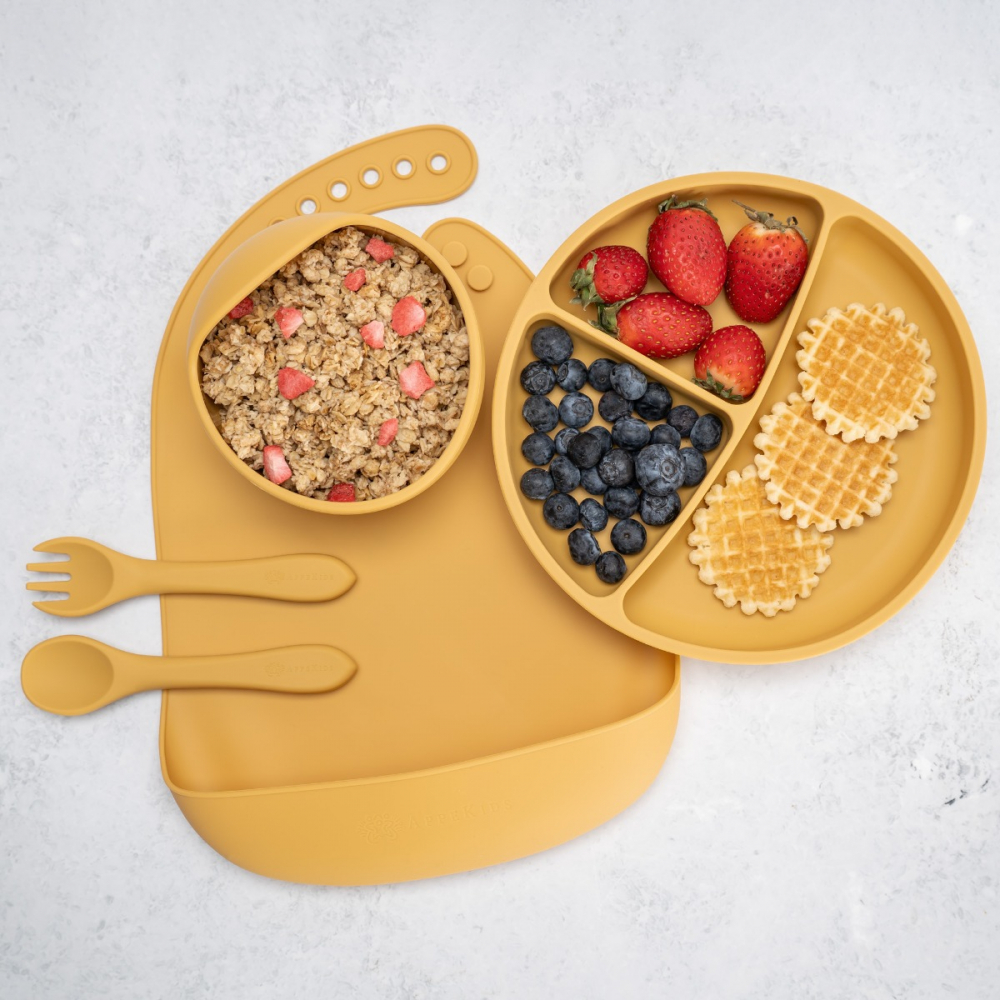 APPEKIDS-Set Diversificare, AppeKids, 100% Silicon, Classic - Honey [1]